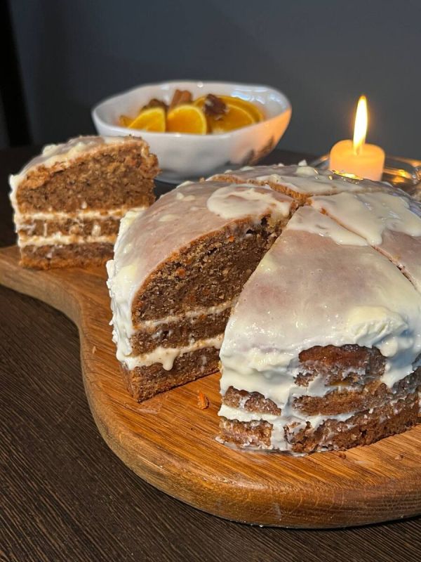 Необычный морковный торт с апельсином и орехами: секреты вкуса