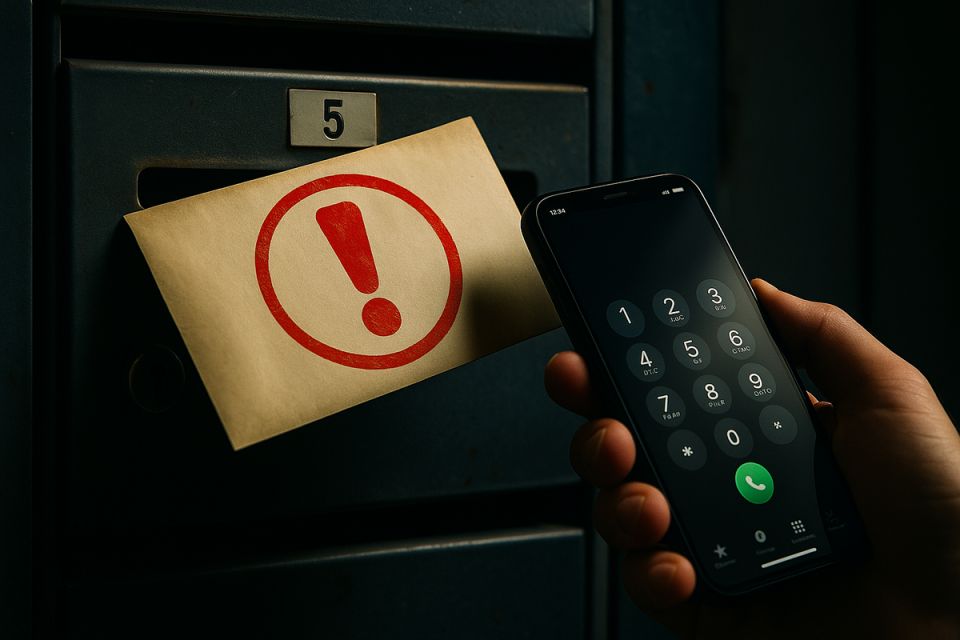 Новая угроза: как мошенники используют бумажные сообщения для обмана