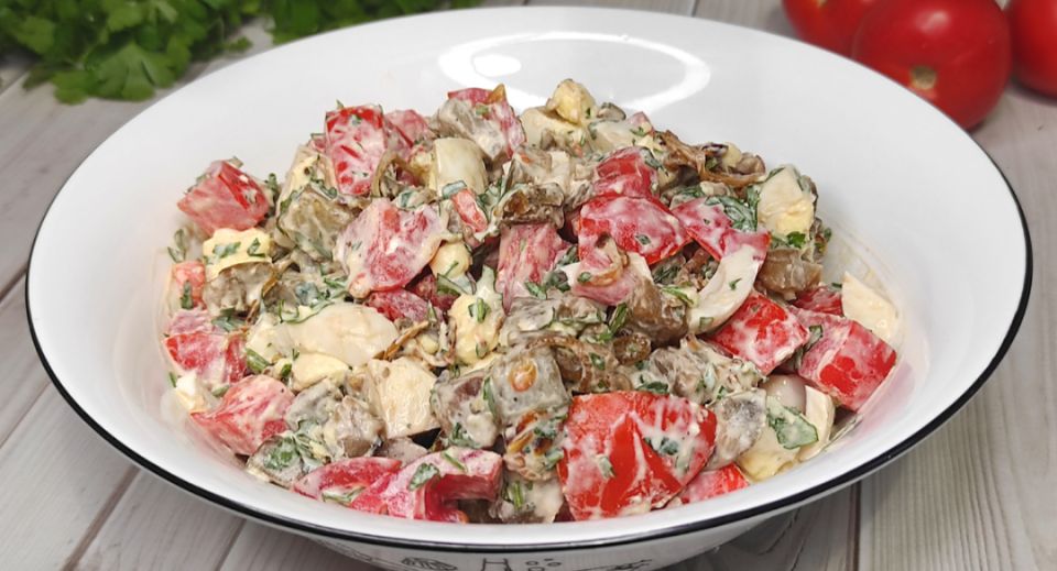 Салат с жареными баклажанами: кулинарное открытие