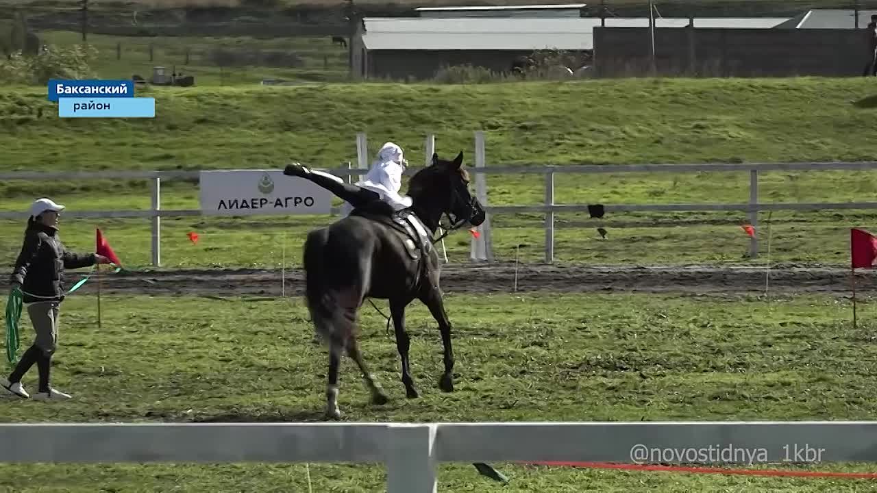 В Баксанском районе прошли первые в истории республики межрегиональные соревнования по джигитовке