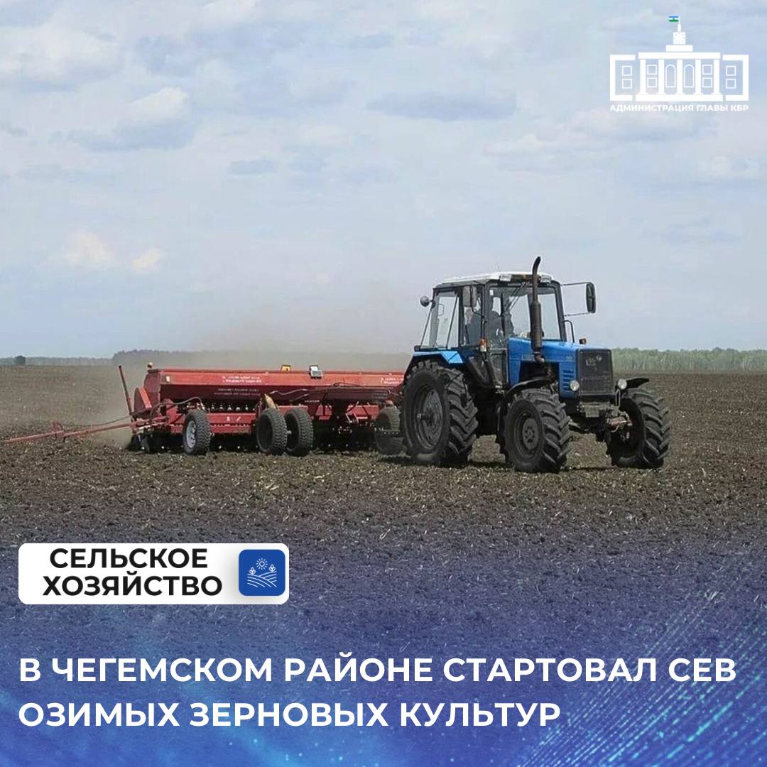 В Чегемском районе начался сев озимых зерновых культур