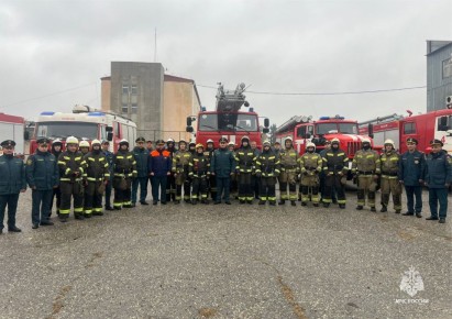 В Прохладном на заводе «Кавказкабель» прошли тренировки огнеборцев
