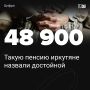 Иркутяне оценивают достойную пенсию на уровне 48,9 тыс. рублей