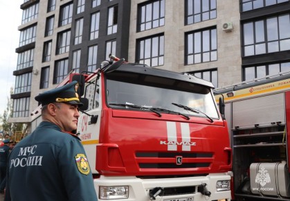 В Нальчике проведены опытные пожарно-тактические учения в здании повышенной этажности