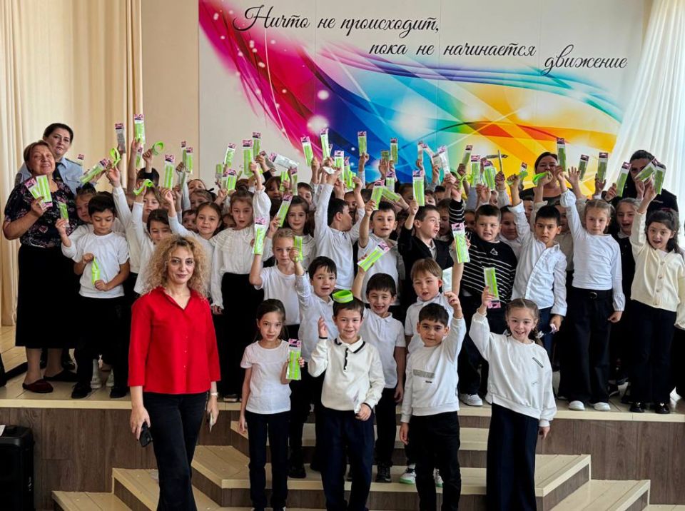 Около ста первоклассников Кабардино-Балкарии прошли «Посвящение в пешеходы»