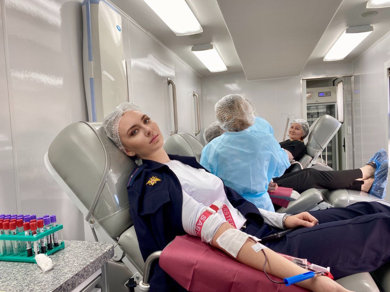 В Черекском районе полицейские и общественник приняли участие в донорской акции «Больше доноров - больше жизни!» В Черекском районе полицейские и общественник приняли участие в донорской акции «Больше доноров - больше жизни!»