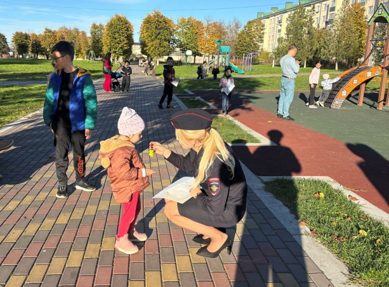 Полицейские и активисты «Движения первых» в Кабардино-Балкарии провели коллективные обучающие лекции на детских и спортивных площадках Полицейские и активисты «Движения первых» в Кабардино-Балкарии провели коллективные обучающие лекции на детских и спортивных площадках