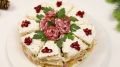 Сытный торт-закуска разбавит праздничное меню: гости ахнут от такой красоты