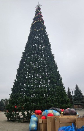 Нальчик засияет огнями!Город готовится к праздникам: на площадях появились первые ёлки, разворачивается монтаж праздничных инсталляций