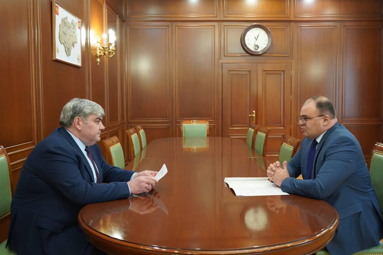 Казбек Коков встретился с руководителем Управления Министерства юстиции РФ по КБР