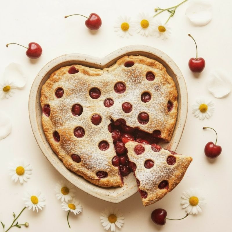 Пирог с вишней: идеальное угощение к дню всех влюбленных