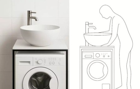 Установка раковины над стиральной машиной: выгода или риск?