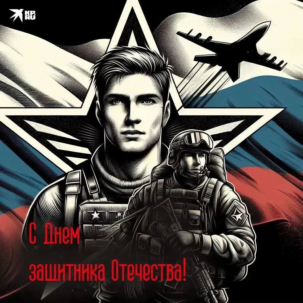 Поздравляем всю мужскую половину Российской Федерации с Днем защитника Отечества!