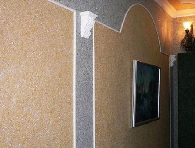 Жидкие обои: искусство нанесения своими руками