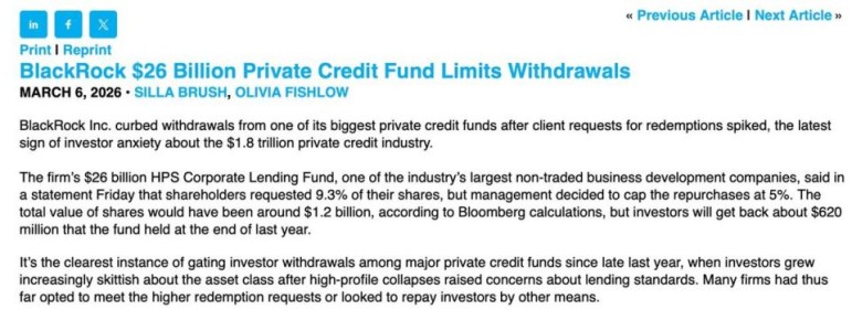 BlackRock ������ ����������� �� ����� ������� �� ����� HPS Corporate Lending