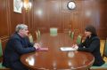 Казбек Коков: Сегодня встретился с ректором Северо-Кавказского федерального университета профессором Татьяной Шебзуховой