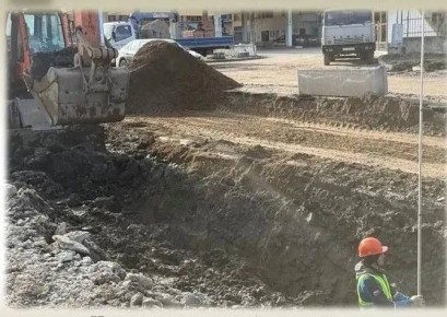 На улице Тарчокова в Нальчике идет реконструкция системы водоснабжения