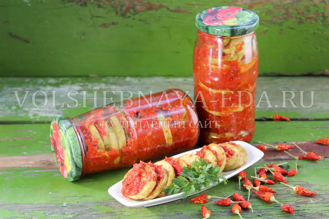 Кабачки по-грузински на зиму: яркая закуска для праздничного стола