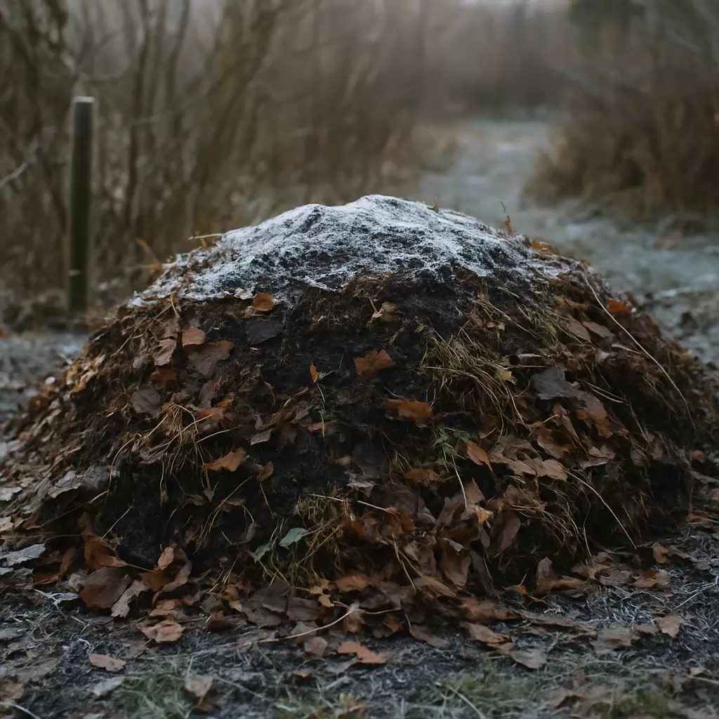 Зимняя жизнь компоста: как сохранить тепло в саду