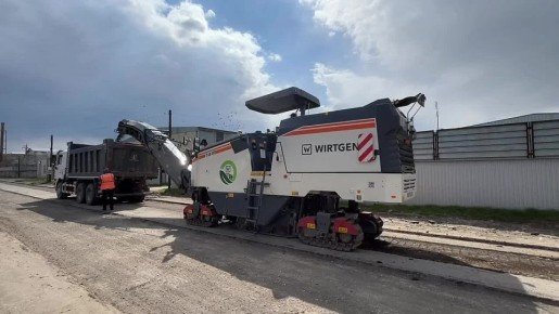 В г.о. Баксан ремонтируют улицы Бесланеева и Чемазокова