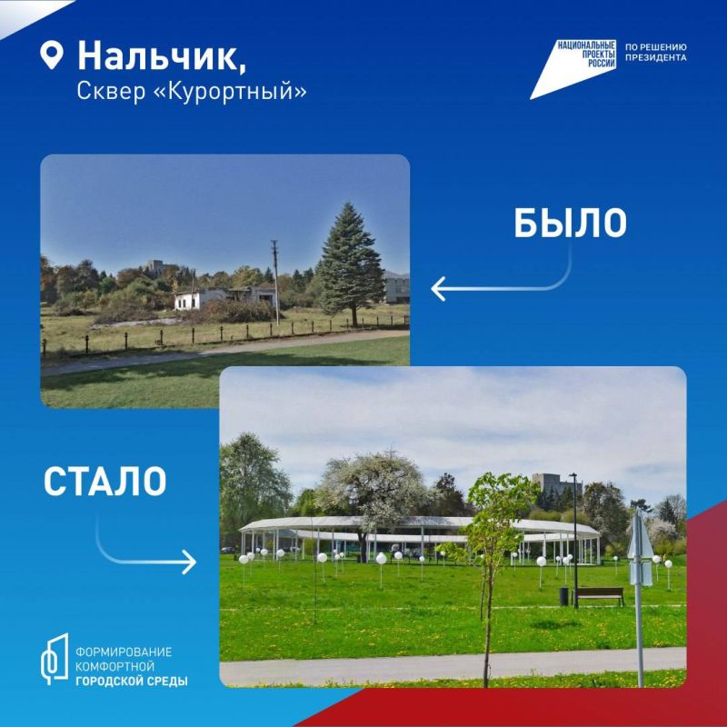 Федеральный проект «Формирование комфортной городской среды» помогает преображать Нальчик Федеральный проект «Формирование комфортной городской среды» помогает преображать Нальчик