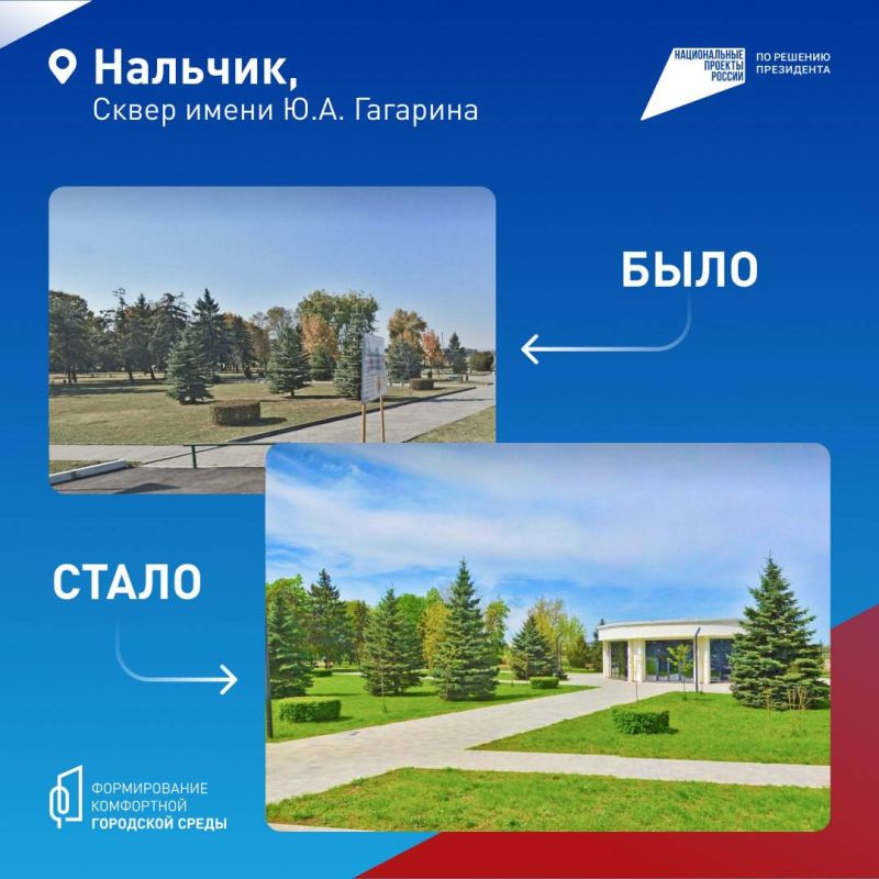 Федеральный проект «Формирование комфортной городской среды» помогает преображать Нальчик Федеральный проект «Формирование комфортной городской среды» помогает преображать Нальчик