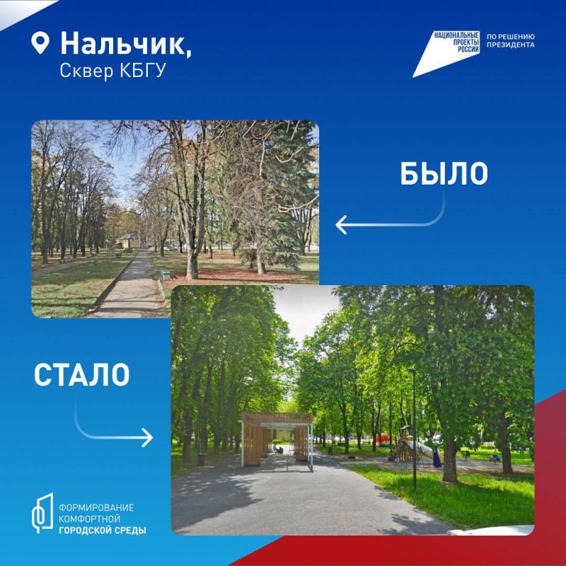 Федеральный проект «Формирование комфортной городской среды» помогает преображать Нальчик Федеральный проект «Формирование комфортной городской среды» помогает преображать Нальчик
