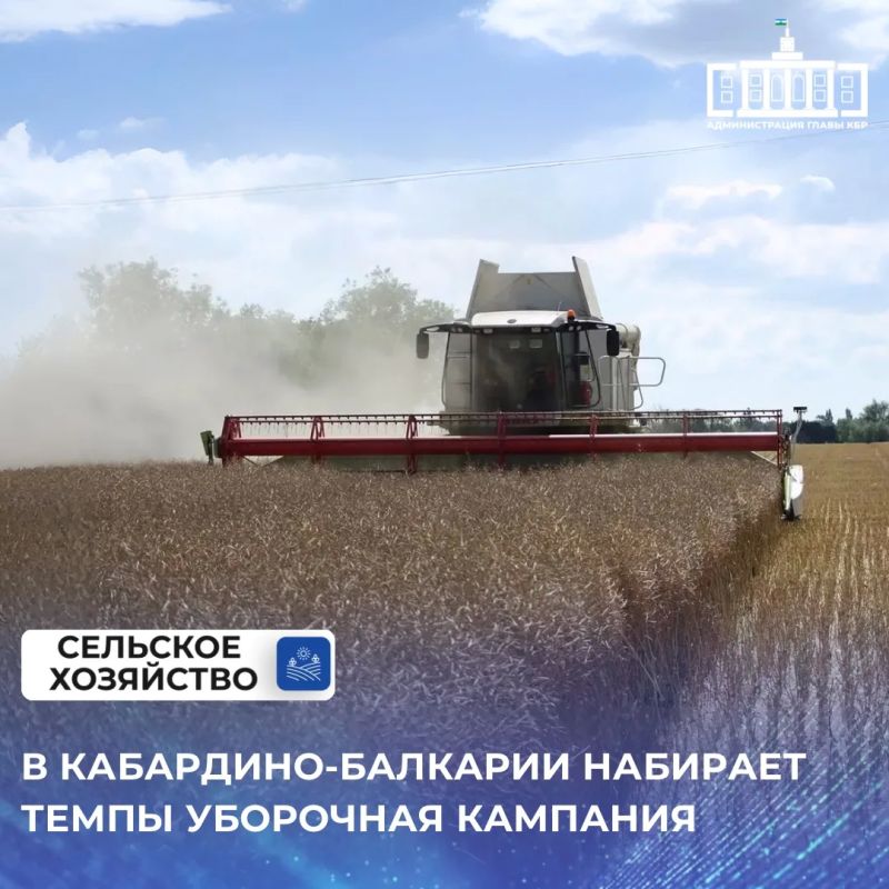 Земледельцы Кабардино-Балкарии продолжают уборочную кампанию
