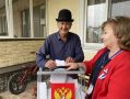 В Урванском районе голосует вне помещения ветеран труда Жерештиев Хабас Токанович