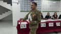 УИК №40 СОШ №9).. Голосуют участник специальной военной операции, участник кадровой программы "Герои Кабардино-Балкарии" Кантемир Назаров со своей семьей