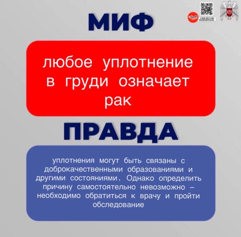 Развеиваем мифы и рассказываем правду о раке молочной железы Развеиваем мифы и рассказываем правду о раке молочной железы