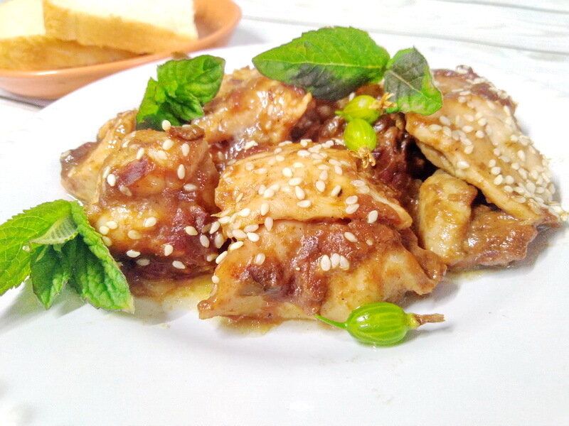 Сочный рецепт курицы в крыжовенном соусе