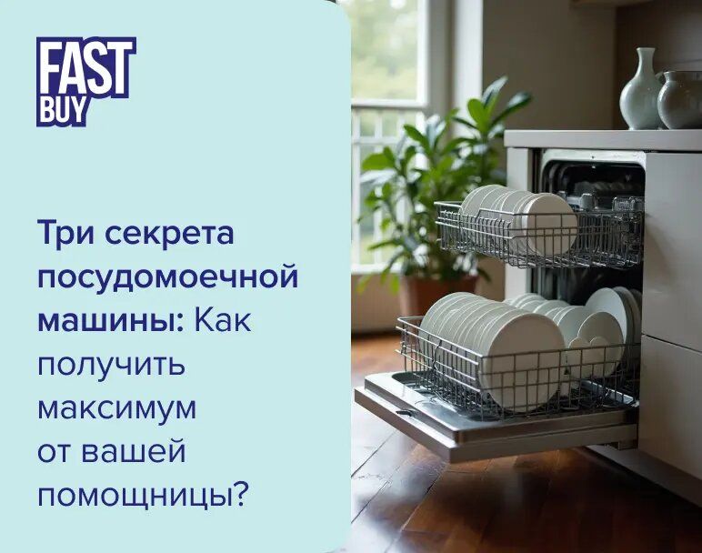 Три главных секрета для эффективного использования посудомоечной машины