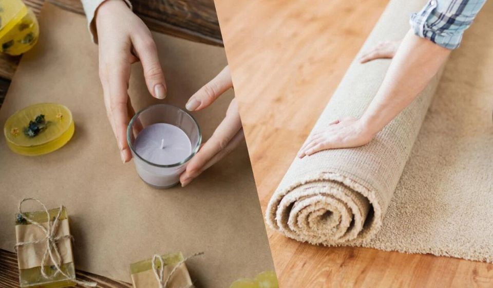 Как удалить воск с ковра: полезный совет