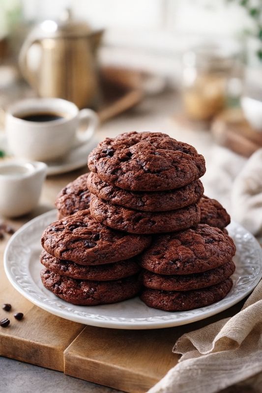 Шоколадно-кофейное печенье